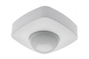 Motion detector, max 2000W, AC220-240V, 50/60Hz, angle 360°, range 20m ± 2,2 - 6m, IP20, working with LED, surface mounted, white housing