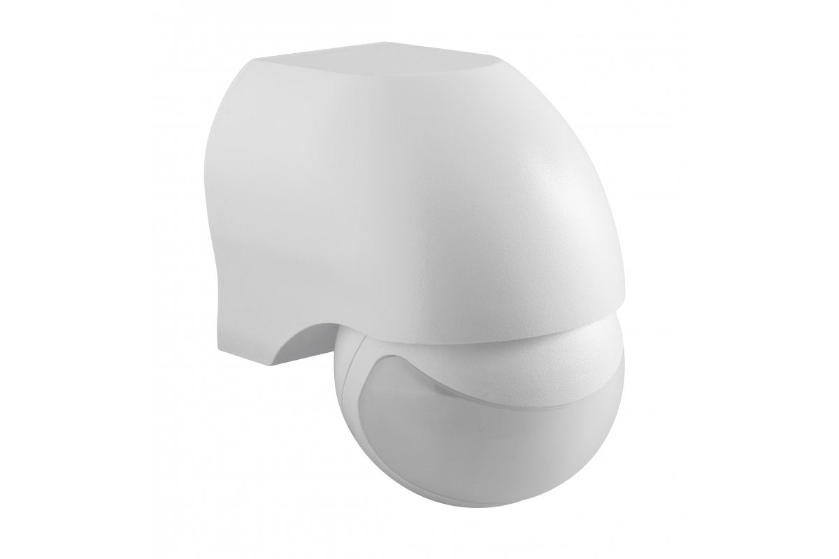 Motion detector CR-11, max 1200W, AC220-240V, 50/60Hz, angle 180°, range 2-8m ± 1,8- 2,5m, IP20, working with LED, surface mounted, white housing