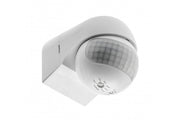Motion detector CR-13, max 800W, AC220-240V, 50/60Hz, angle 180°, range 12m ± 1,8- 2,5m, IP44, working with LED, surface mounted, white housing