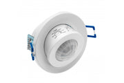 Motion detector CR-15, max. 800W, AC220-240V, 50/60Hz, angle 360°, range 8m ± 2,2-4m, IP20,  working with LED, recessed, white housing