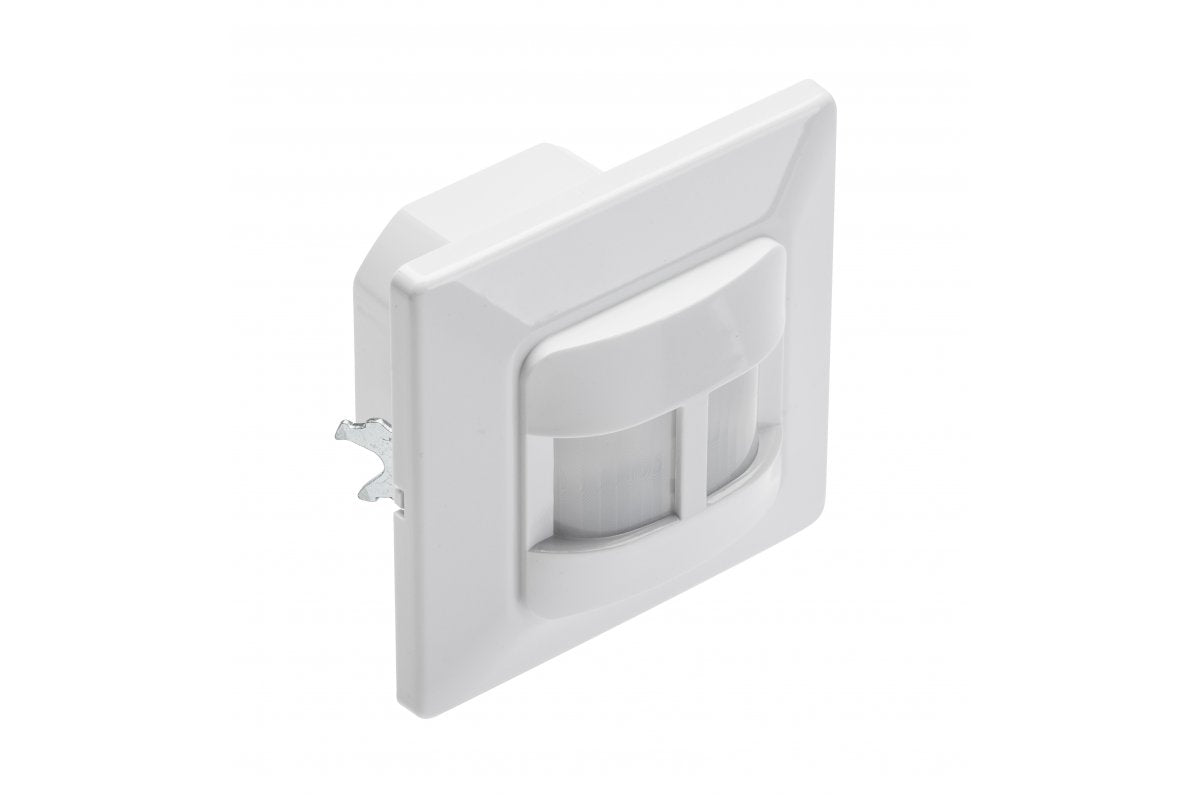 Motion detector CR-16, max. 500W, AC220-240V, 50/60Hz, 190°, IP20, compatible with LED, flush-mounted, white