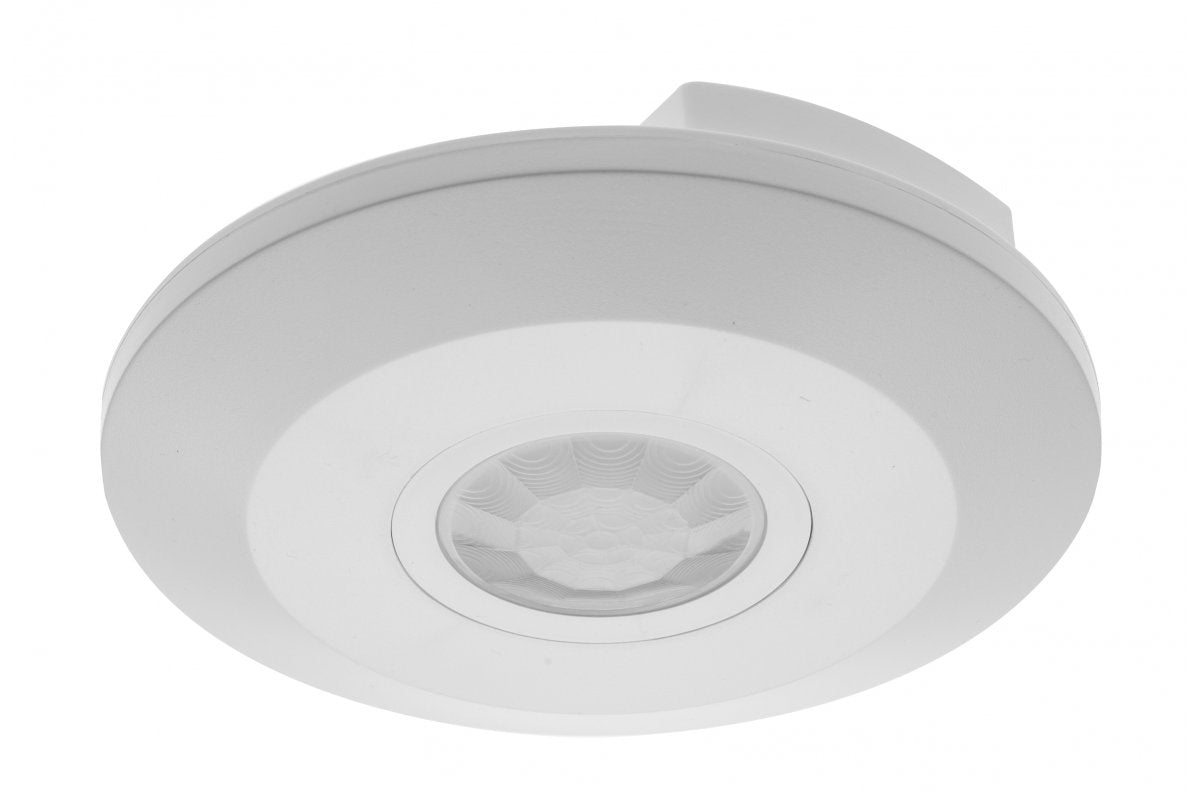 Motion detector CR-3 MINI, max 2000W, AC220-240V, 50/60Hz, angle 360°, range 6m ± 2,2- 4m, IP20, working with LED, surface mounted, white housing