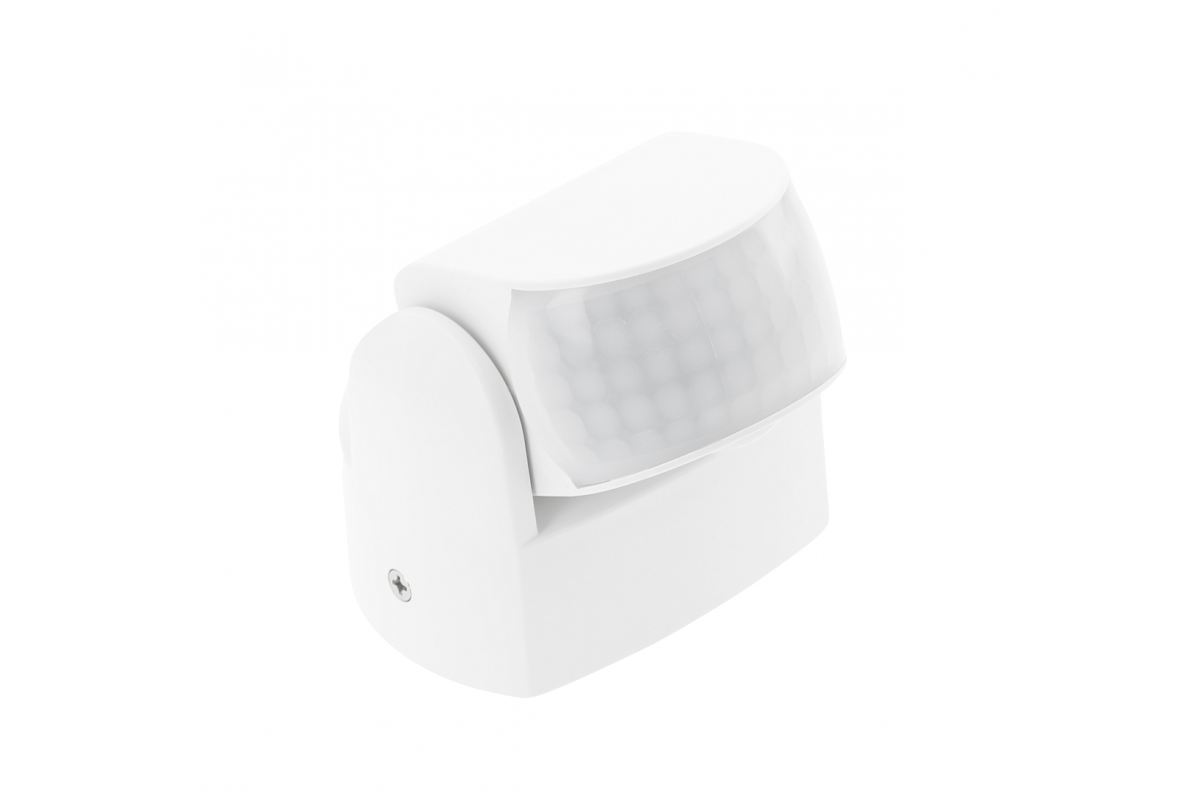 Motion sensor CR-9 mini, max.1200W,AC220-240V,50/60Hz,180°/360°,max.12m,IP65,LED,white