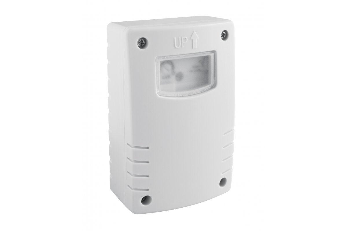 Dusk sensor CZ-2, max 1500W, AC220-240V, 50/60Hz, 6A, IP44, working with LED, surface mounted, white housing
