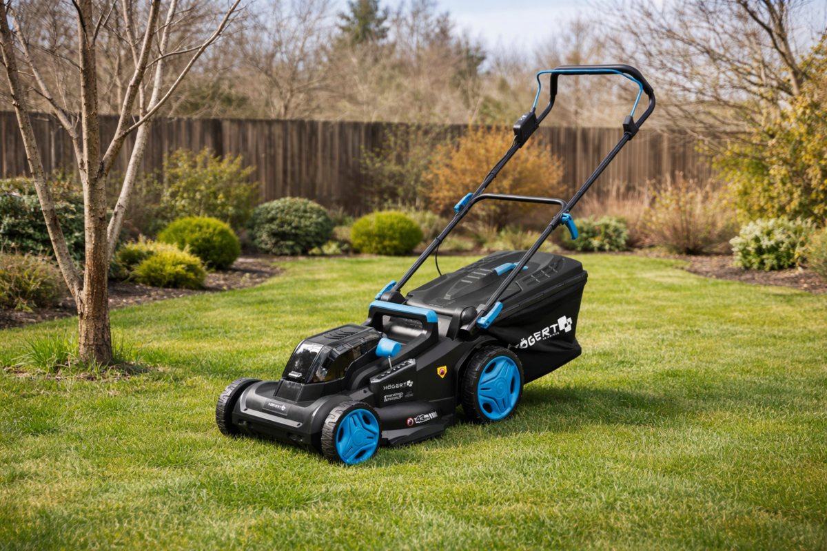 Hogert Brushless cordless lawn mower set 43 cm 2x18V