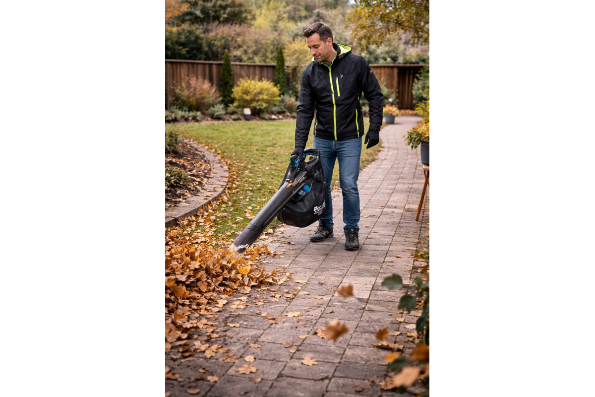 Hogert Brushless leaf blower and vacuum cleaner 18V+18V