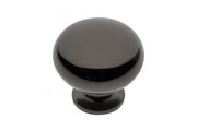 Pomo de acero BERGAMO cromo negro