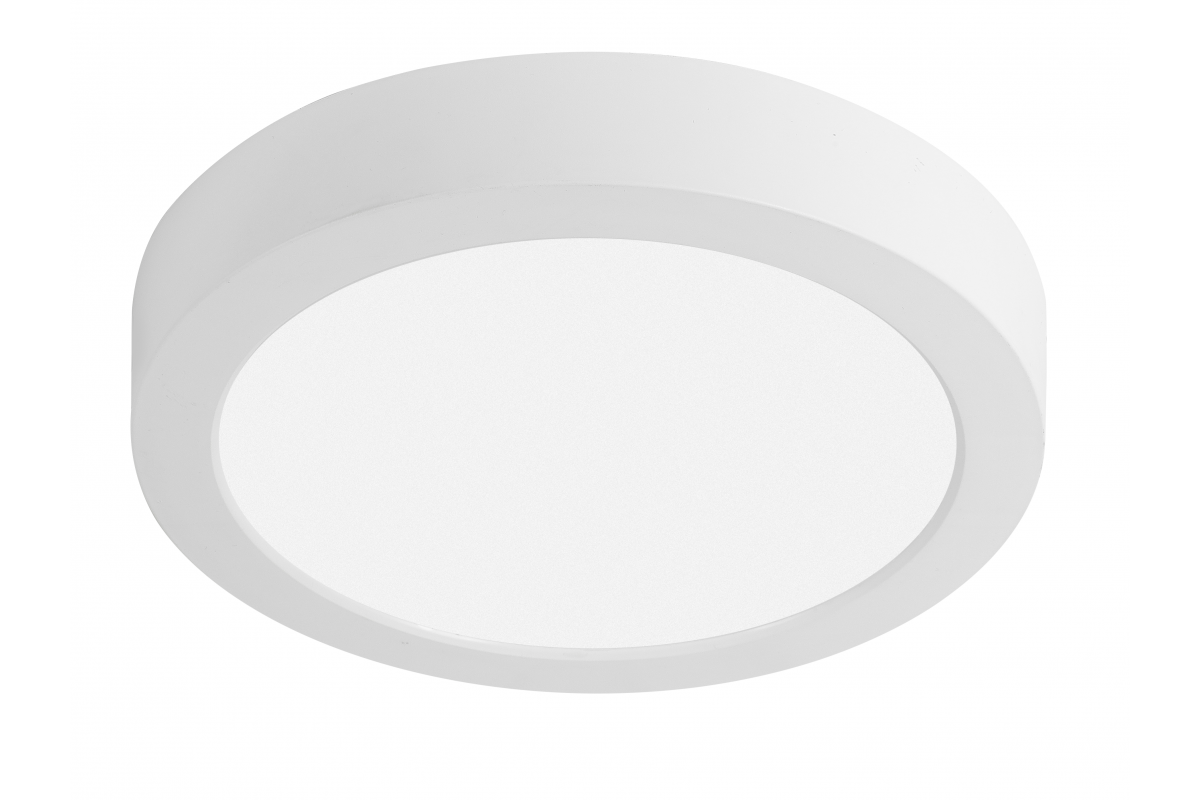 G-TECH FABRO Downlight, LED, 18W, 1800lm, 4000K, AC220-240V, IP40, surface-mounted, round, white