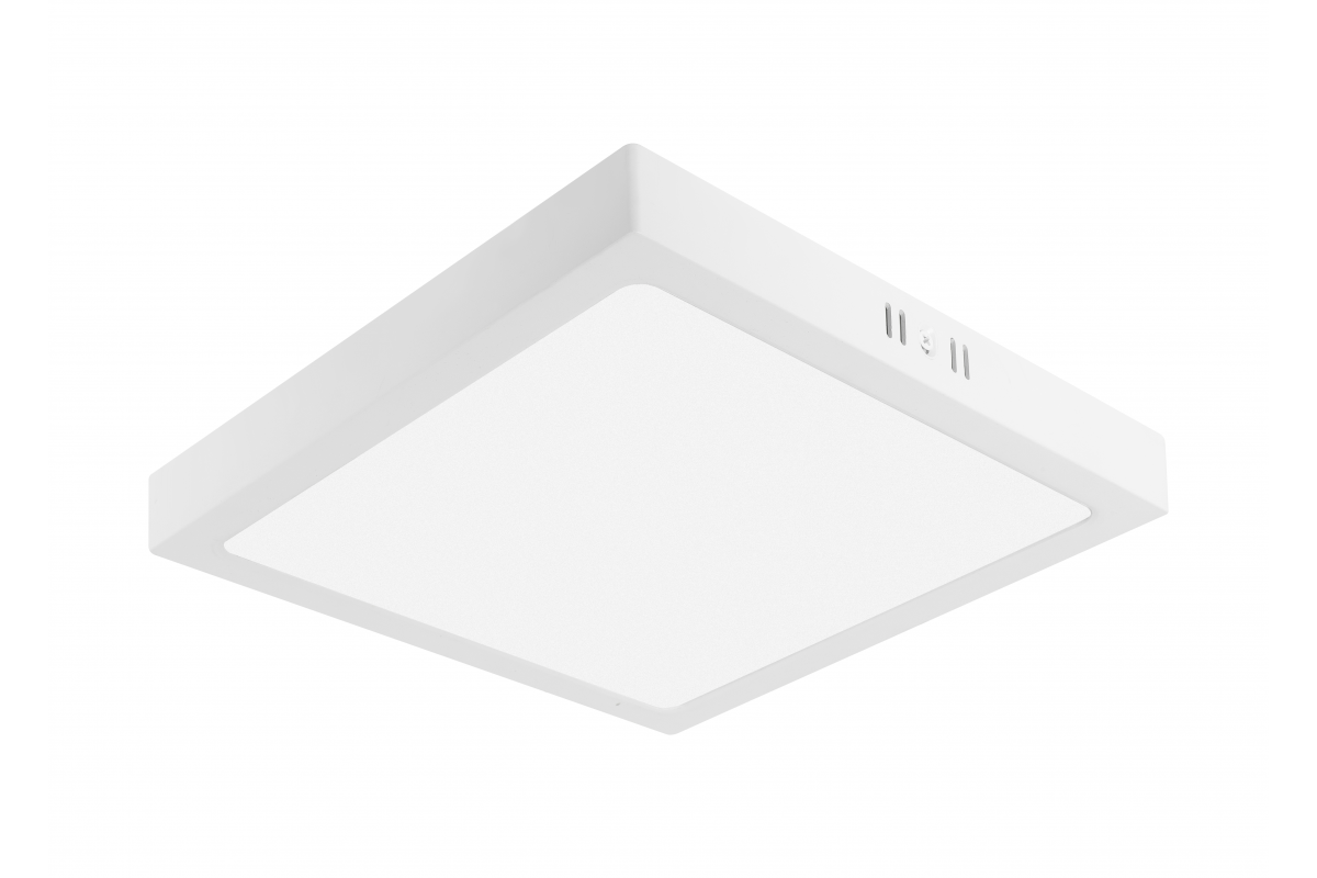 G-TECH FABRO Downlight, LED, 24W, 2400lm, 4000K, AC220-240V, IP40, surface-mounted, square, white