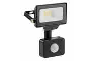 G-TECH LED floodlight with motion sensor,10W,1000lm,AC220-240V,50/60 Hz,PF>0,9,RA>80,IP65,120°,4000K,black