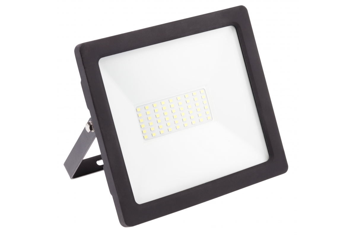 G-TECH LED floodlight 50W, 4000lm AC220-240V, 50/60 Hz, PF>0,9, RA>80, IP65, 120°, 6400K, black