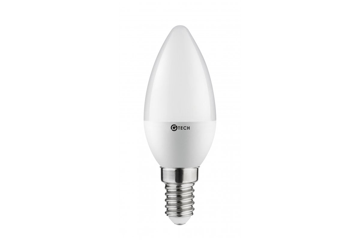 G-TECH LED light source, A-G, C30, SMD2835, 3000K, E14, 6,0W, AC220-240V, 160°, 520lm, 52mA