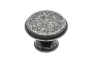 Pomo de zamak CENTO plata envejecida