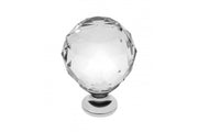 Pomo de zamak Crystal Palace A 40mm cromado + CRISTAL
