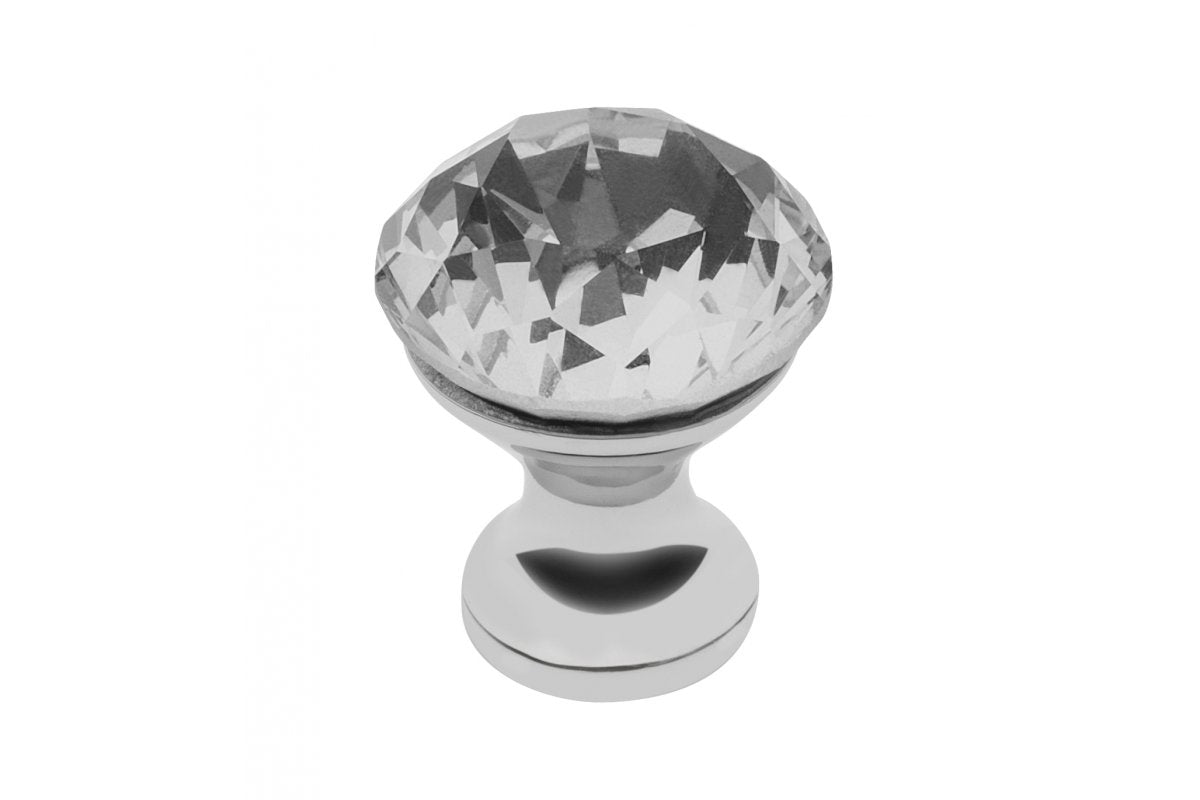 Pomo de zamak Crystal Palace B 20mm cromado + CRISTAL