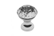 Pomo de zamak Crystal Palace B 20mm cromado + CRISTAL
