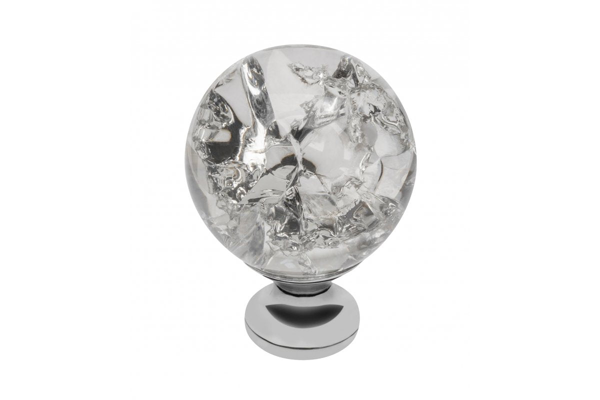 Pomo de zamak Crystal Palace C 30mm cromado + CRISTAL