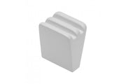 Pomo de zamak Shape art GANZA blanco