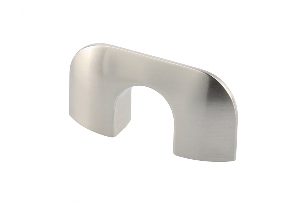 Pomo de zamak MILANO C=32 acero inoxidable cepillado