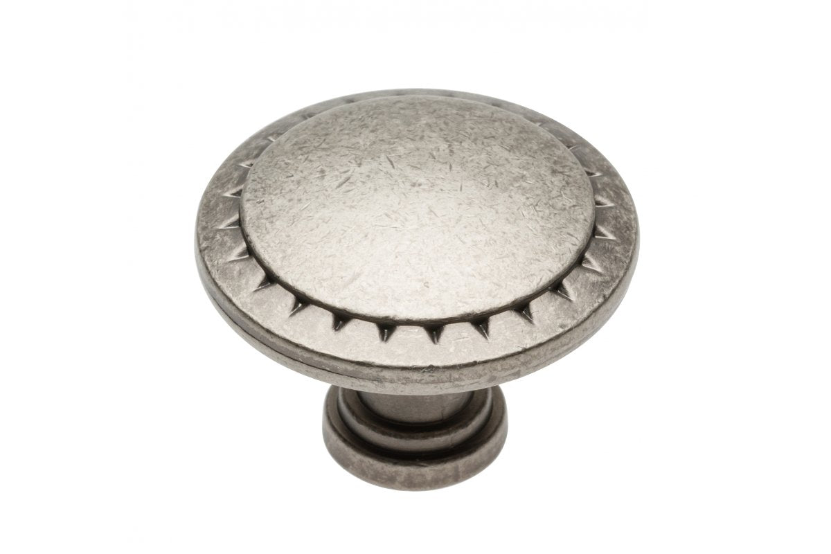 Pomo de zamak PALERMO plata antigua