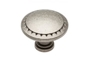 Pomo de zamak PALERMO plata antigua