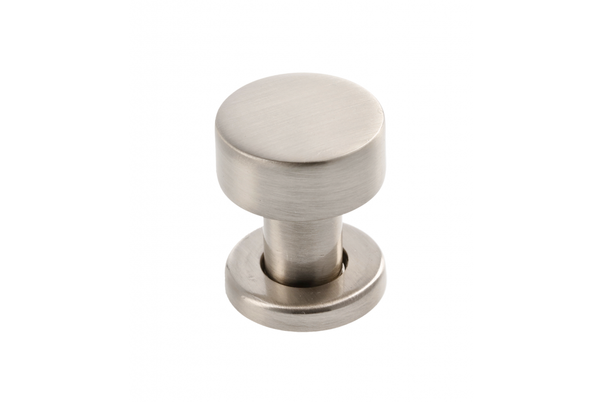 RING inox knob - brushed steel