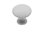 Pomo de Zamak TERNI blanco brillante
