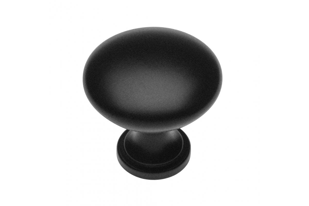 Pomo de Zamak TERNI negro mate
