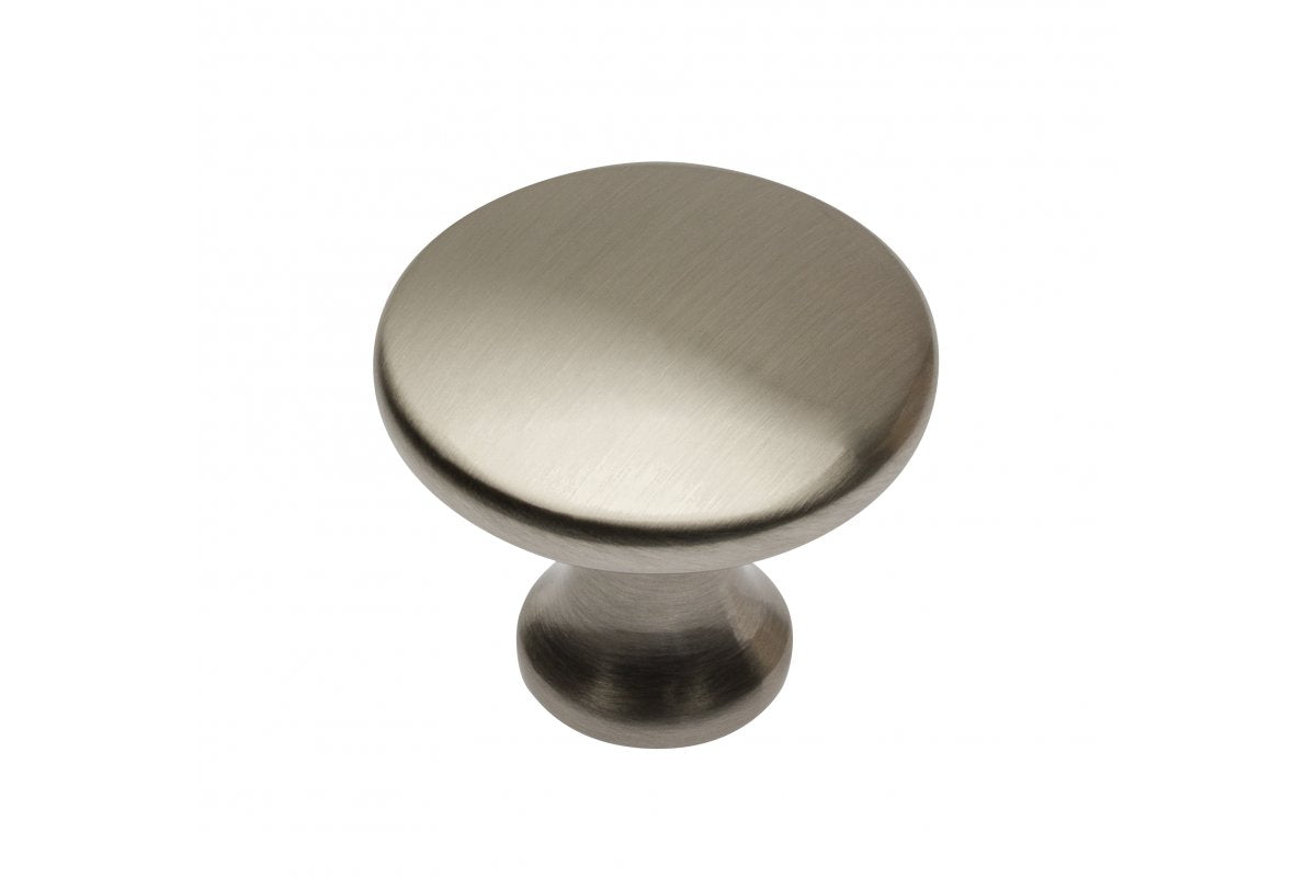 Pomo de Zamak UDINE acero cepillado