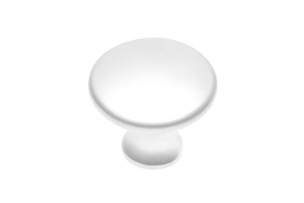 Pomo de Zamak UDINE blanco mate