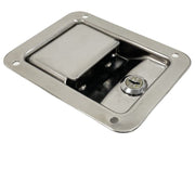 GL-12128 Stainless Steel Toolbox Paddle Latch Lock With Keys Van Lock