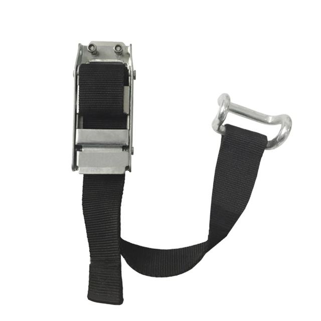 GL-15218-C Press Release Side Curtain Buckle With Belt Rave Hook and 800mm PP Strap for Curtain Side Trailer