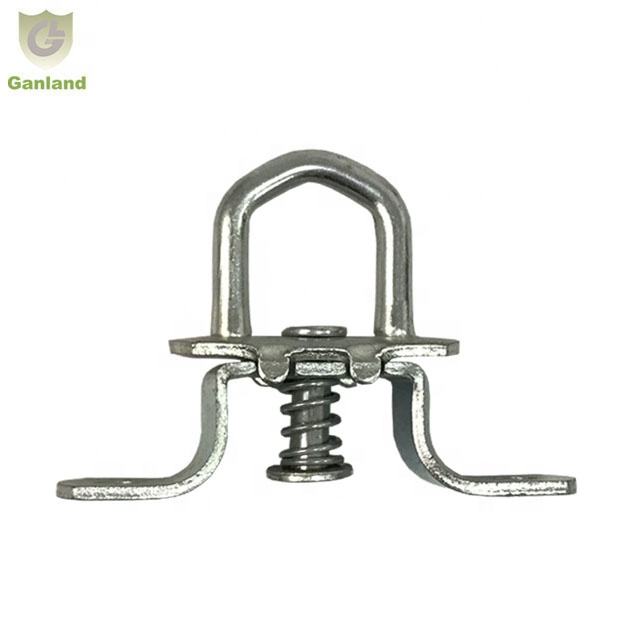 GL-15729 Swing-Lock TIR Steel Turn Staple Eye Hook With Stainless Steel Spring
