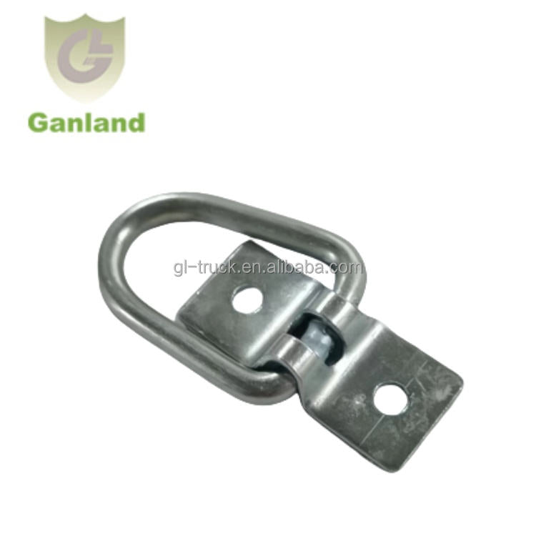 GL-16818  D-Ring Cargo Tie Down  Heavy Duty Steel Bolt-On Lashing Ring with Cleat for Truck Body Parts