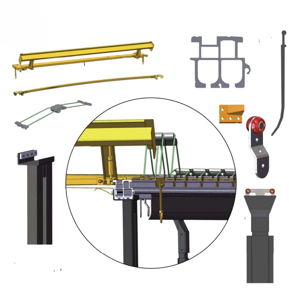 GL-15000A  Sliding Roof System a  for  Heavy Duty Side Curtain Truck  Parts