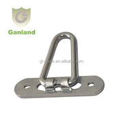 GL-16837 Galvanized Steel 57x72 mm Shackle Belt Cramps Tarpaulin Hooks  for Secure Cargo Fastening Curtain Side Trailer Parts