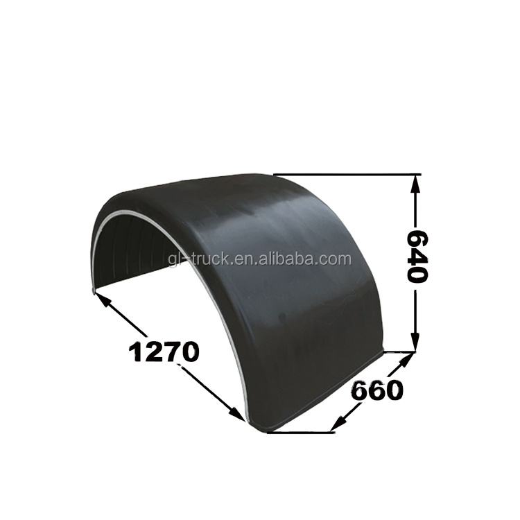GL-23142 Length 1270mm Width 660mm Height 640mm High-Strength Truck Trailer Mud Flaps and Fenders