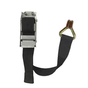 GL-15218-E Steel Double J Hook with 80cm PP Strap over Centre Buckle for Curtain Side Trailer New Dia 12mm