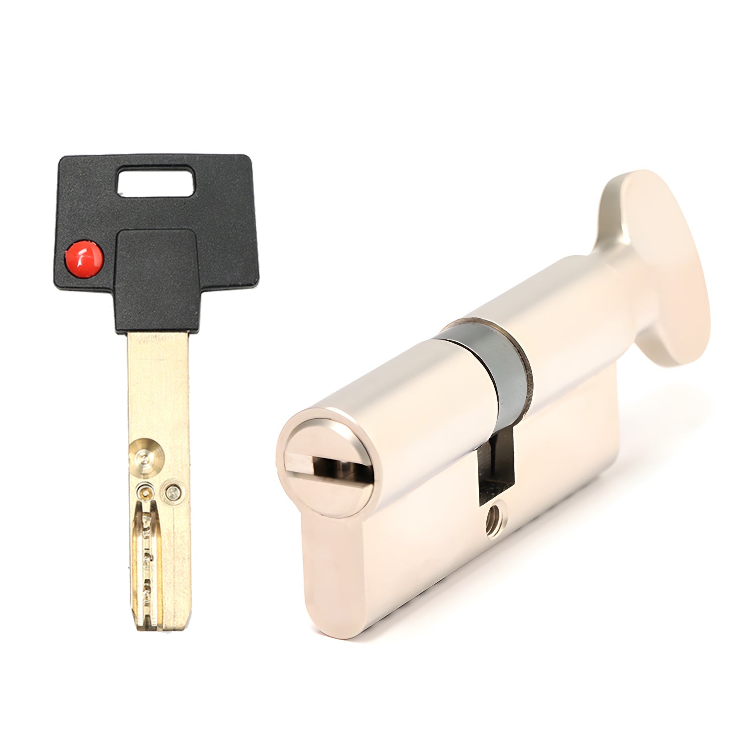 مغناطيس أسطواني نحاسي عالي الأمان مع أخدود ثعباني لخمسة مفاتيح