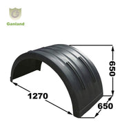 GL-23144 Half Circle Black PVC Trailer Fenders New Condition Plastic Accessory