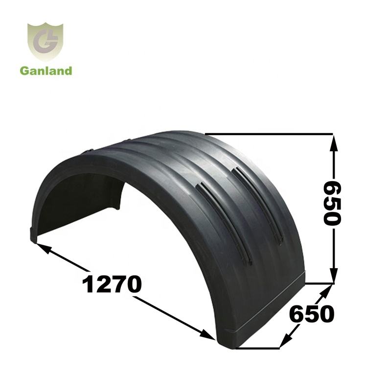 GL-23144 Half Circle Black PVC Trailer Fenders New Condition Plastic Accessory