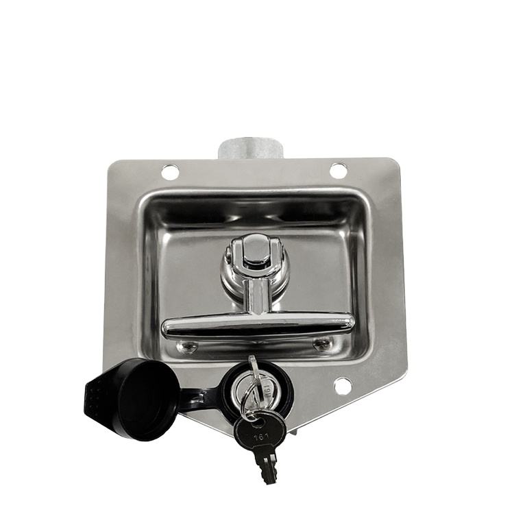GL-12130 Folding T Handle Lock Garage Door T Locking Handle Cabinet Door T Handle Lock