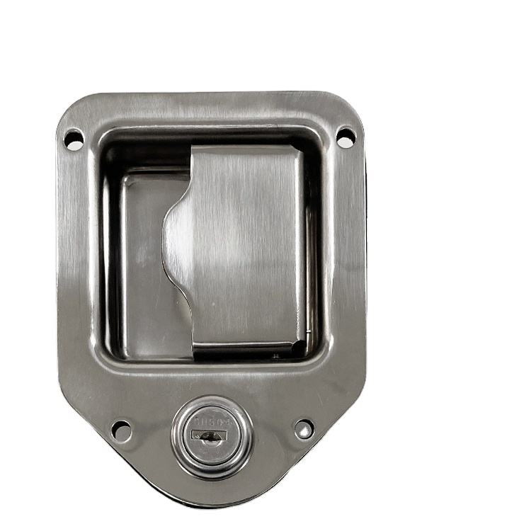 GL-12111 Polished 304 Stainless Steel Paddle Lock Tear Drop Latch Design