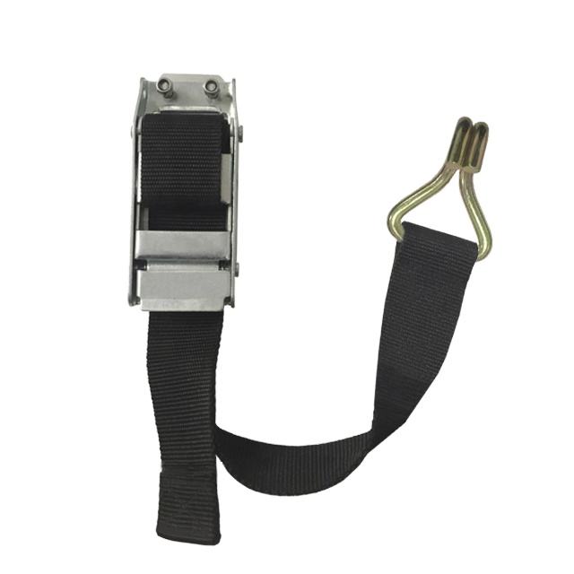 GL-15218-F Steel over Center Buckle Double J Hook Dia 10mm and 80cm PP Strap for Curtain Side Truck Body Parts New Condition