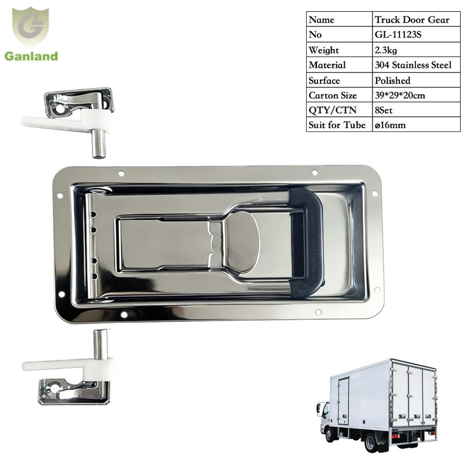 GL-11123S 304 Stainless Steel Freezer Refrigerated Truck Recessed Handle Lock