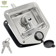 GL-12114 Stainless Steel Folding T Handle Lock for Tool Box  Doors Cabinets