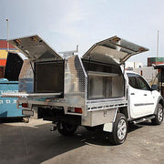 36 Power Coated Waterpoof Checkplate Ute Box Trailer Aluminum Tool Box