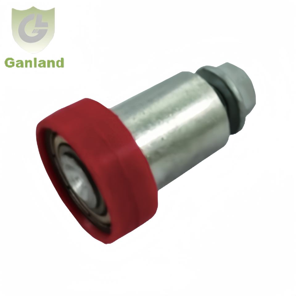 GL-15164 New 24mm Dia Steel Ball Bearing Roller with M6*12mm Screw for Curtain Side Trailer Track 31mm Width