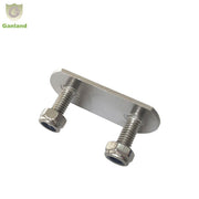 GL-15214S 304 Stainless Steel Curtainside Buckle Back Plate With Studs and Nyloc Nuts for Curtain Side Trailer Parts