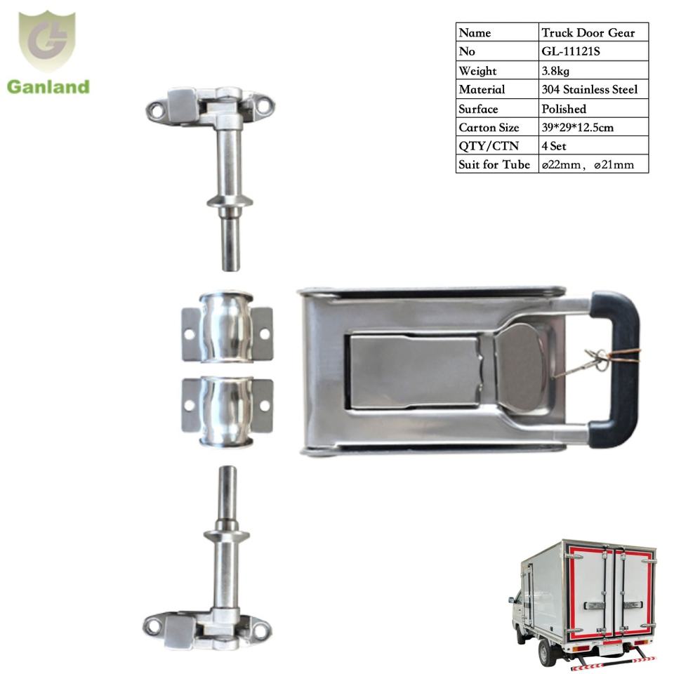 GL-11121S 304 Stainless Steel Refrigeration Truck Handle Rear Door Lock